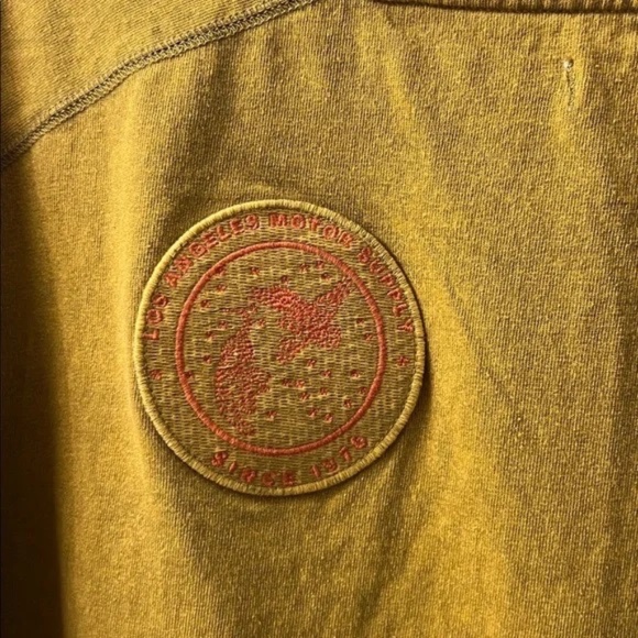 We The Free Ivy Long Sleeve Mustard Knit Pullover with Patches and Embroidery - Picture 6 of 9
